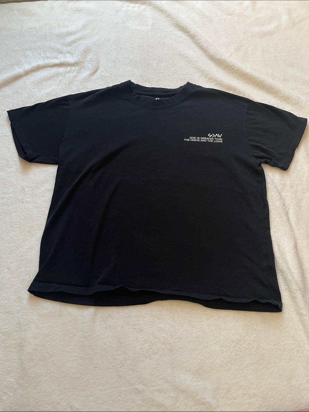 Black Short-Sleeve Graphic Crewneck T-Shirt - Women’s